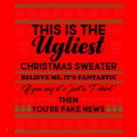 This Is The Ugliest Christmas Sweater Trump Santa Hat thumb 1