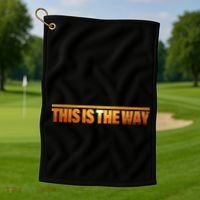 This Is The Way Space Western Golf Towel thumb 1