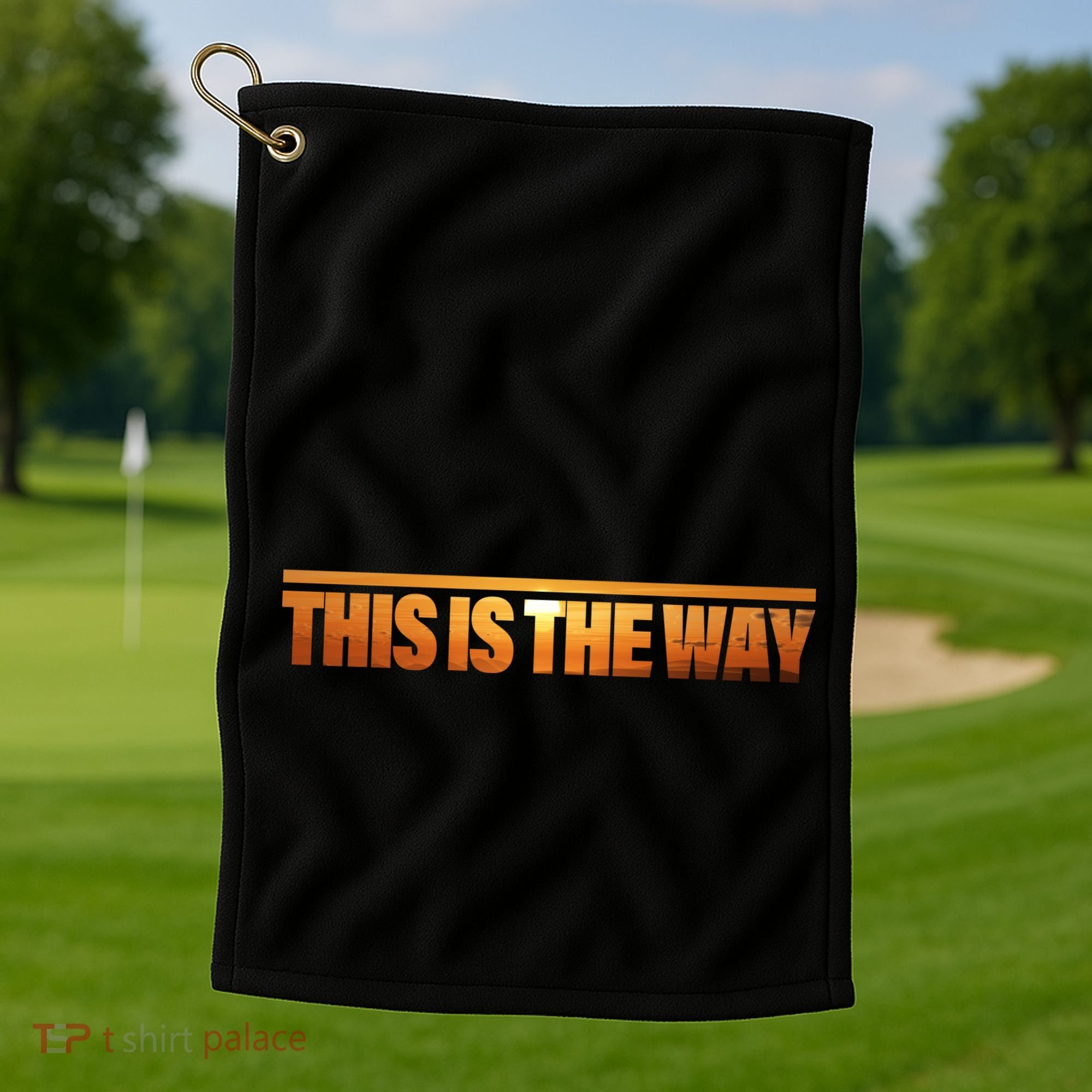 This Is The Way Space Western Golf Towel
