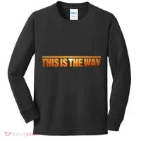 This Is The Way Space Western Kids Long Sleeve Shirt thumb 0