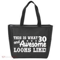 This Is What 30 And Awesome Looks Like 30th Birthday Tote Bag thumb 0