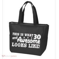 This Is What 30 And Awesome Looks Like 30th Birthday Tote Bag thumb 3