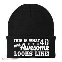 This Is What 40 And Awesome Looks Like Beanie thumb 0