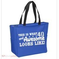 This Is What 40 And Awesome Looks Like Tote Bag thumb 2