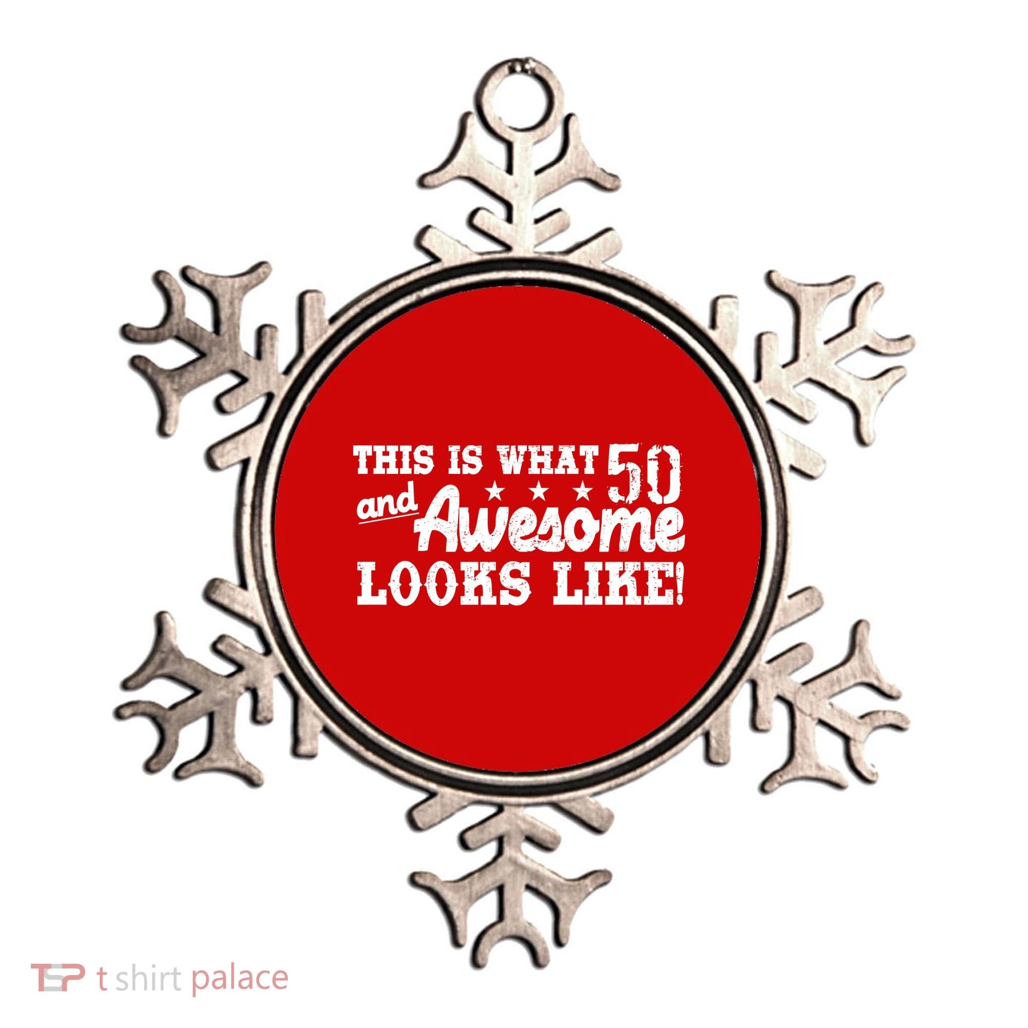 This Is What 50 And Awesome Looks Like  Ornament