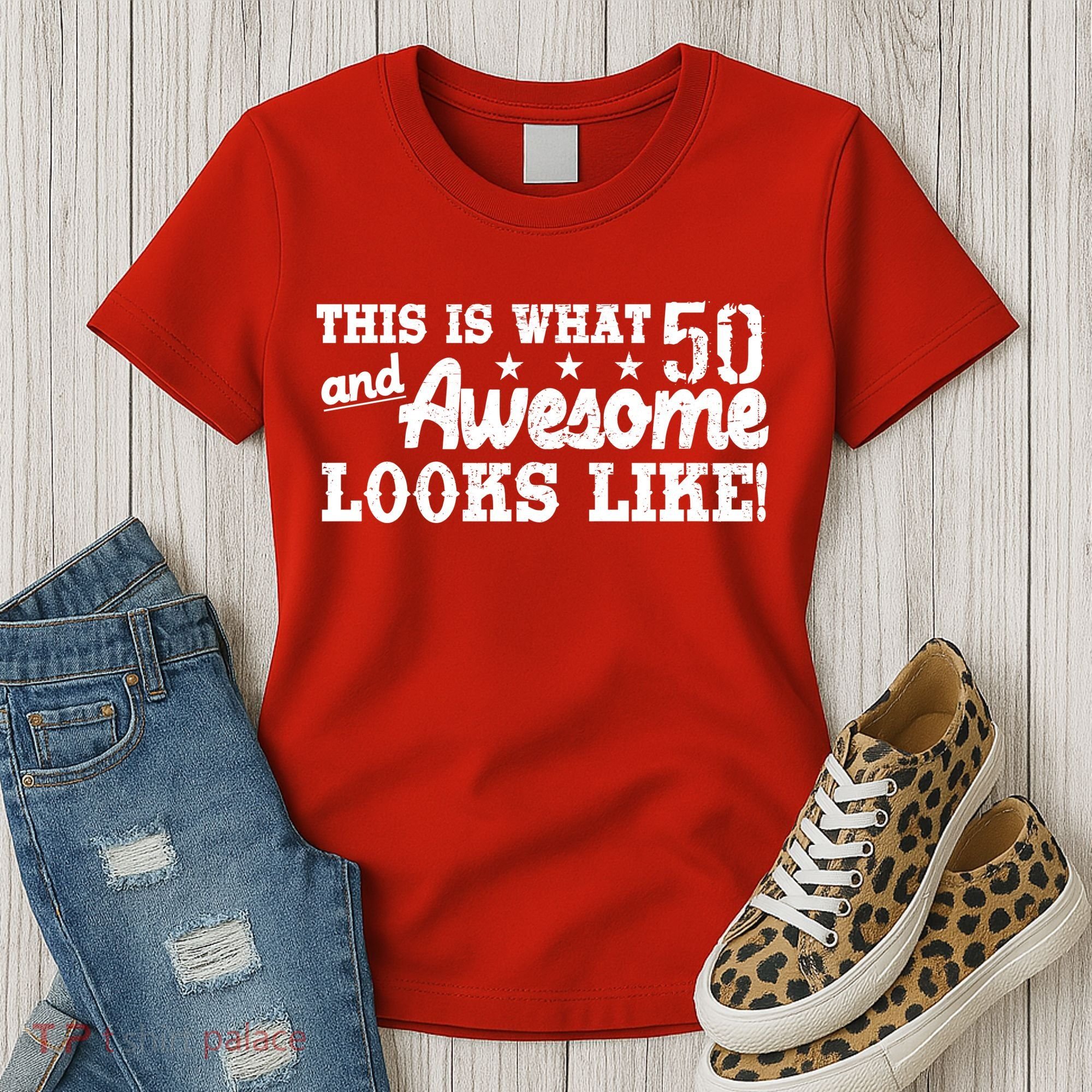 This Is What 50 And Awesome Looks Like  Women's T-Shirt