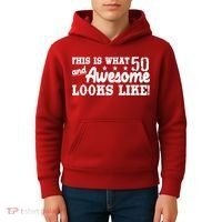 This Is What 50 And Awesome Looks Like  Kids Hoodie thumb 4