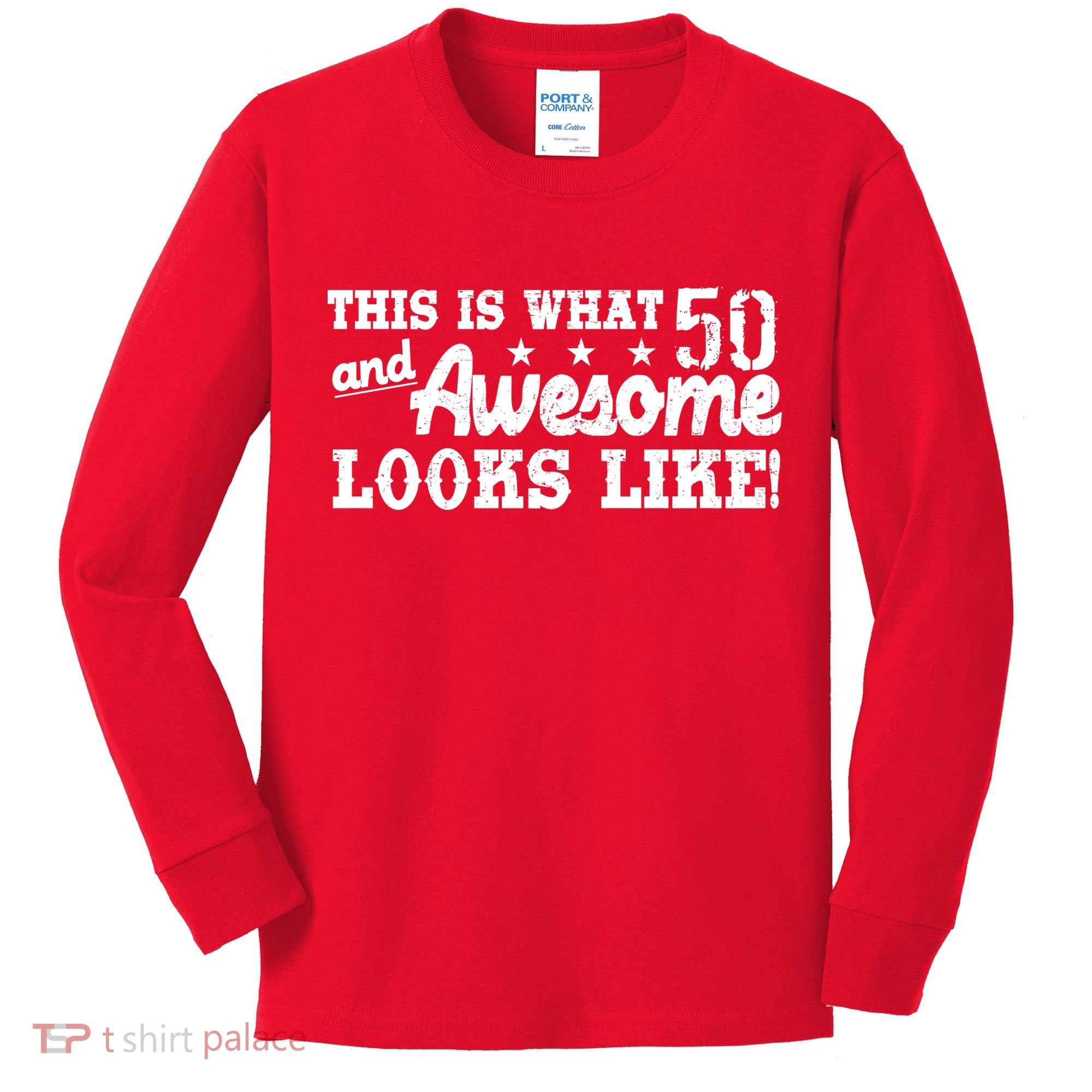 This Is What 50 And Awesome Looks Like  Kids Long Sleeve Shirt