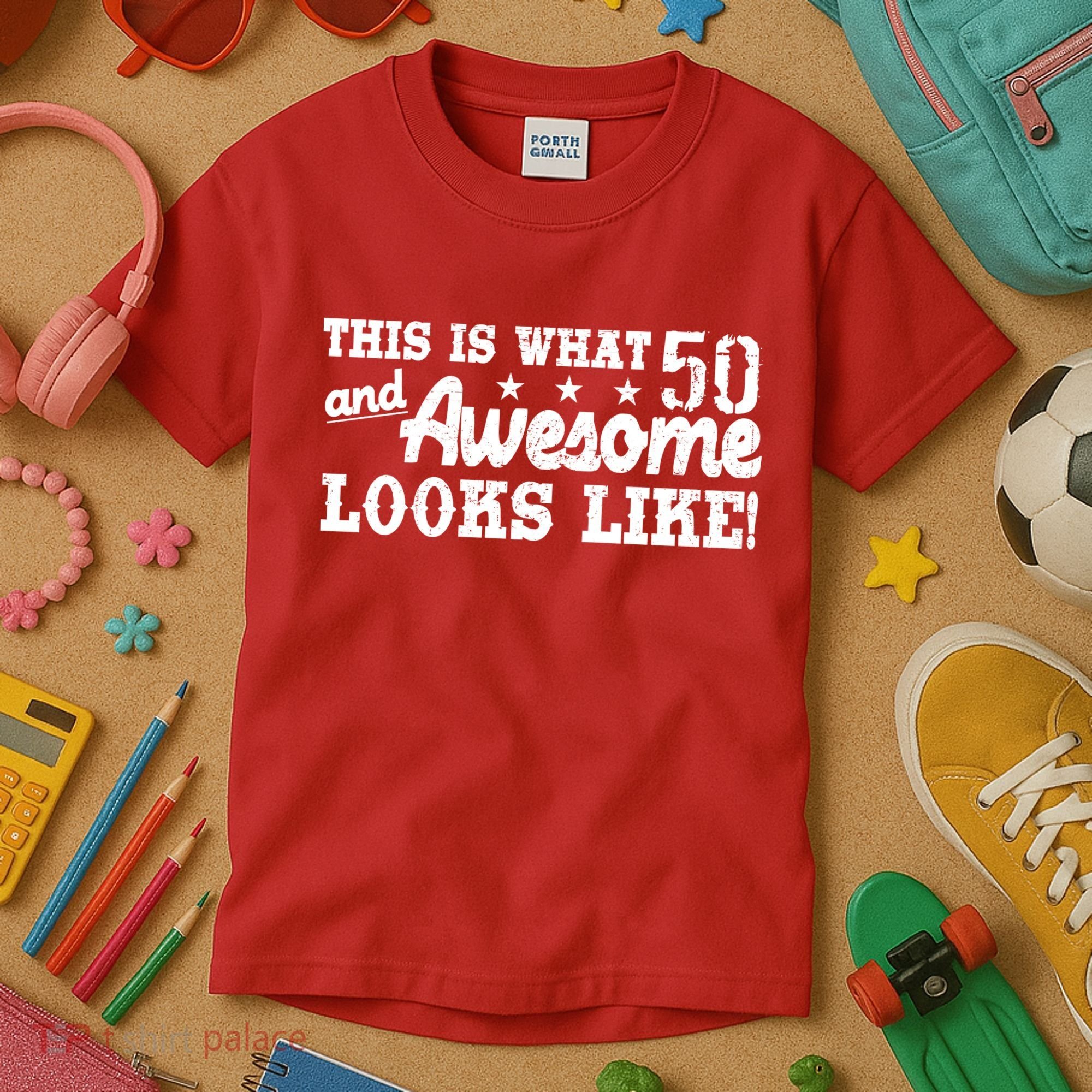 This Is What 50 And Awesome Looks Like  Kids T-Shirt