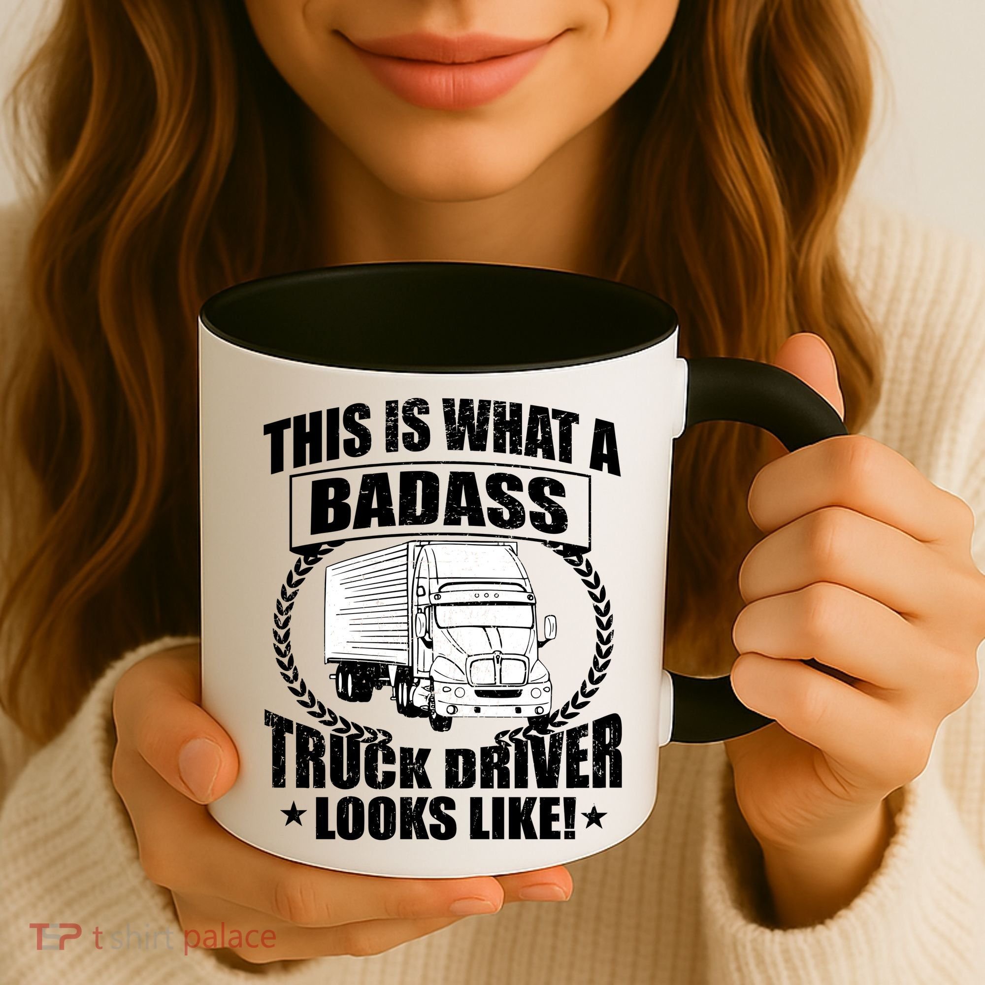 This Is What A Badass Truck Driver Looks Coffee Mug