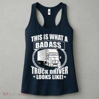 This Is What A Badass Truck Driver Looks Women's Tank Top thumb 3