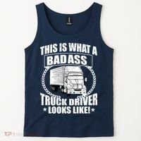 This Is What A Badass Truck Driver Looks Tank Top thumb 2