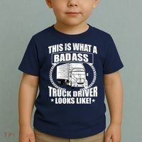 This Is What A Badass Truck Driver Looks Toddler T-Shirt thumb 2