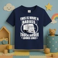This Is What A Badass Truck Driver Looks Toddler T-Shirt thumb 3