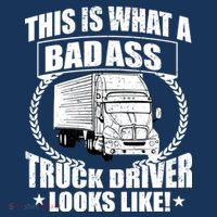 This Is What A Badass Truck Driver Looks Kids Long Sleeve Shirt thumb 2