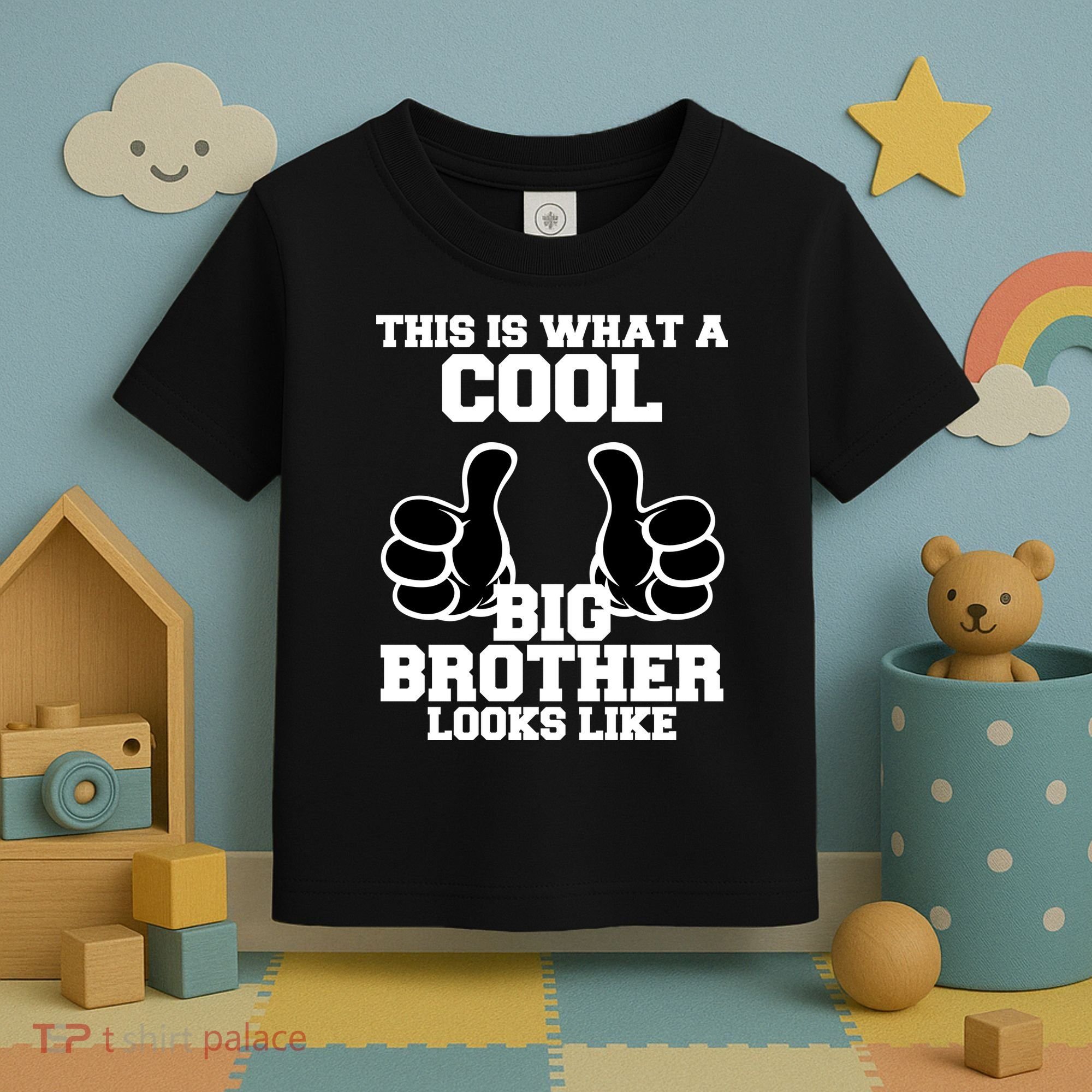This Is What A Cool Big Bro Looks Like Toddler T-Shirt