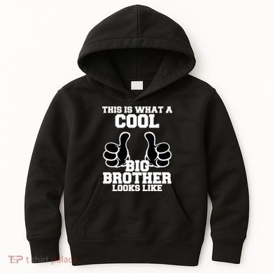 This Is What A Cool Big Bro Looks Like Kids Hoodie