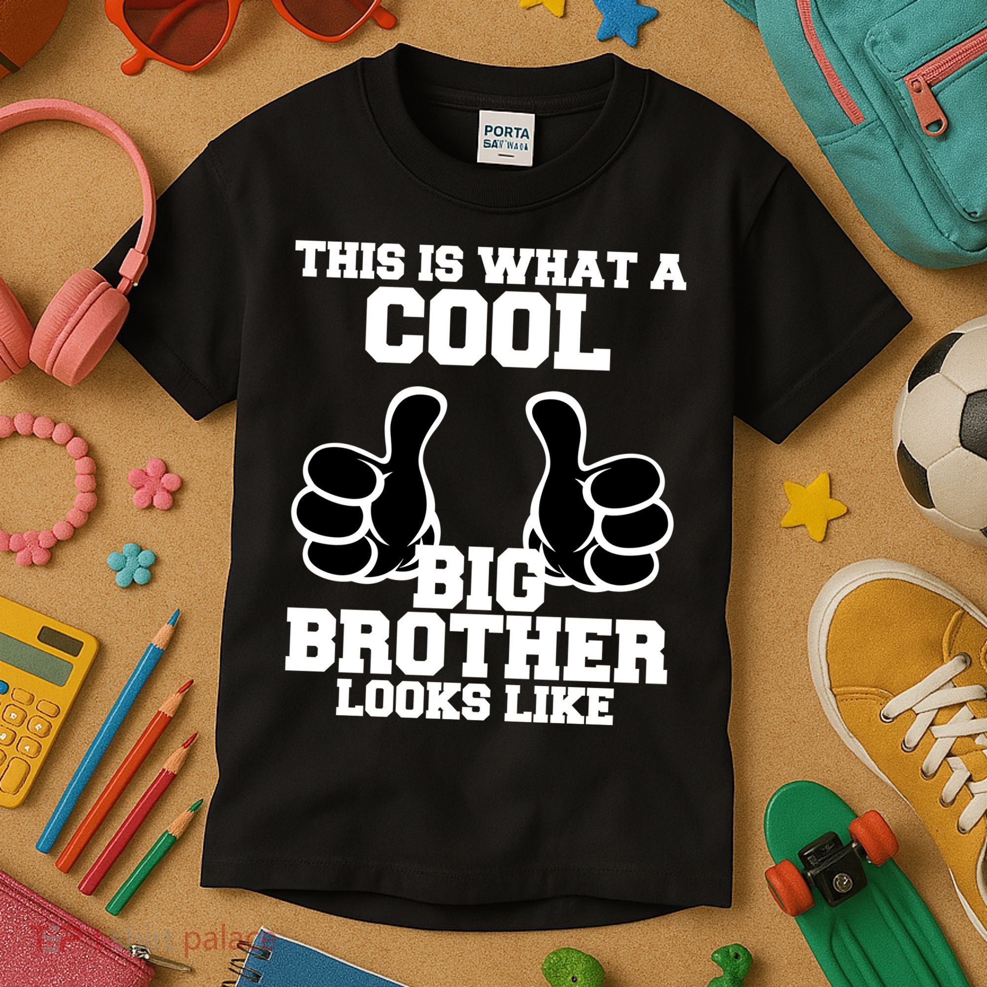 This Is What A Cool Big Bro Looks Like Kids T-Shirt
