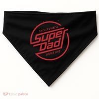 This Is What A Super Dad Looks Like Funny USA-Made Doggie Bandana thumb 0