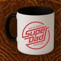 This Is What A Super Dad Looks Like Funny Coffee Mug thumb 2