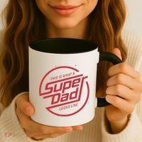 This Is What A Super Dad Looks Like Funny Coffee Mug thumb 3