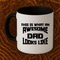 This Is What An Awesome Dad Looks Like Retro Coffee Mug thumb 2