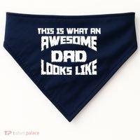 This Is What An Awesome Dad Looks Like Retro USA-Made Doggie Bandana thumb 0