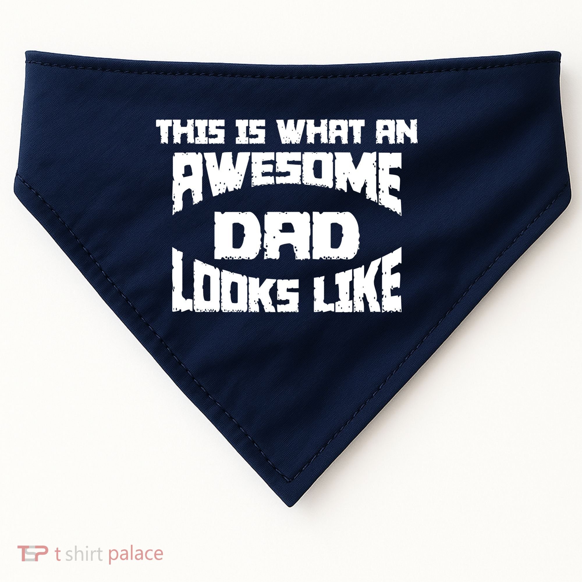 This Is What An Awesome Dad Looks Like Retro USA-Made Doggie Bandana