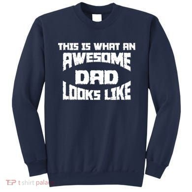 This Is What An Awesome Dad Looks Like Retro Sweatshirt