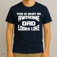 This Is What An Awesome Dad Looks Like Retro T-Shirt thumb 3