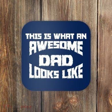 This Is What An Awesome Dad Looks Like Retro Coaster