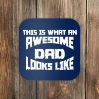 This Is What An Awesome Dad Looks Like Retro Coaster thumb 0