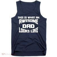 This Is What An Awesome Dad Looks Like Retro Tank Top thumb 0