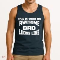 This Is What An Awesome Dad Looks Like Retro Tank Top thumb 3