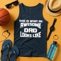 This Is What An Awesome Dad Looks Like Retro Tank Top thumb 4