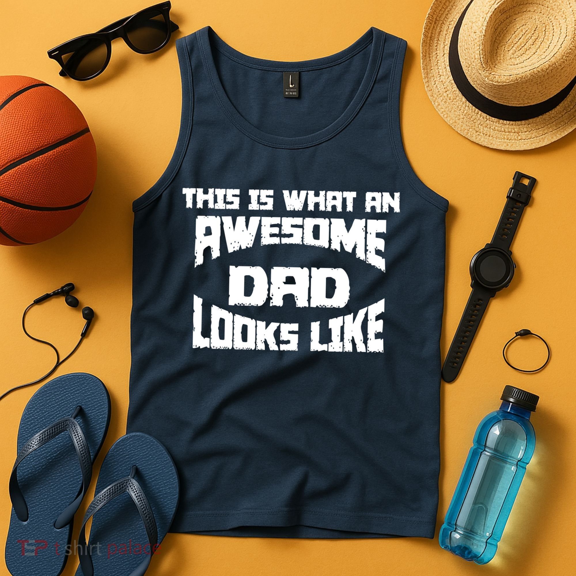 This Is What An Awesome Dad Looks Like Retro Tank Top