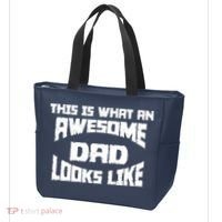 This Is What An Awesome Dad Looks Like Retro Tote Bag thumb 3
