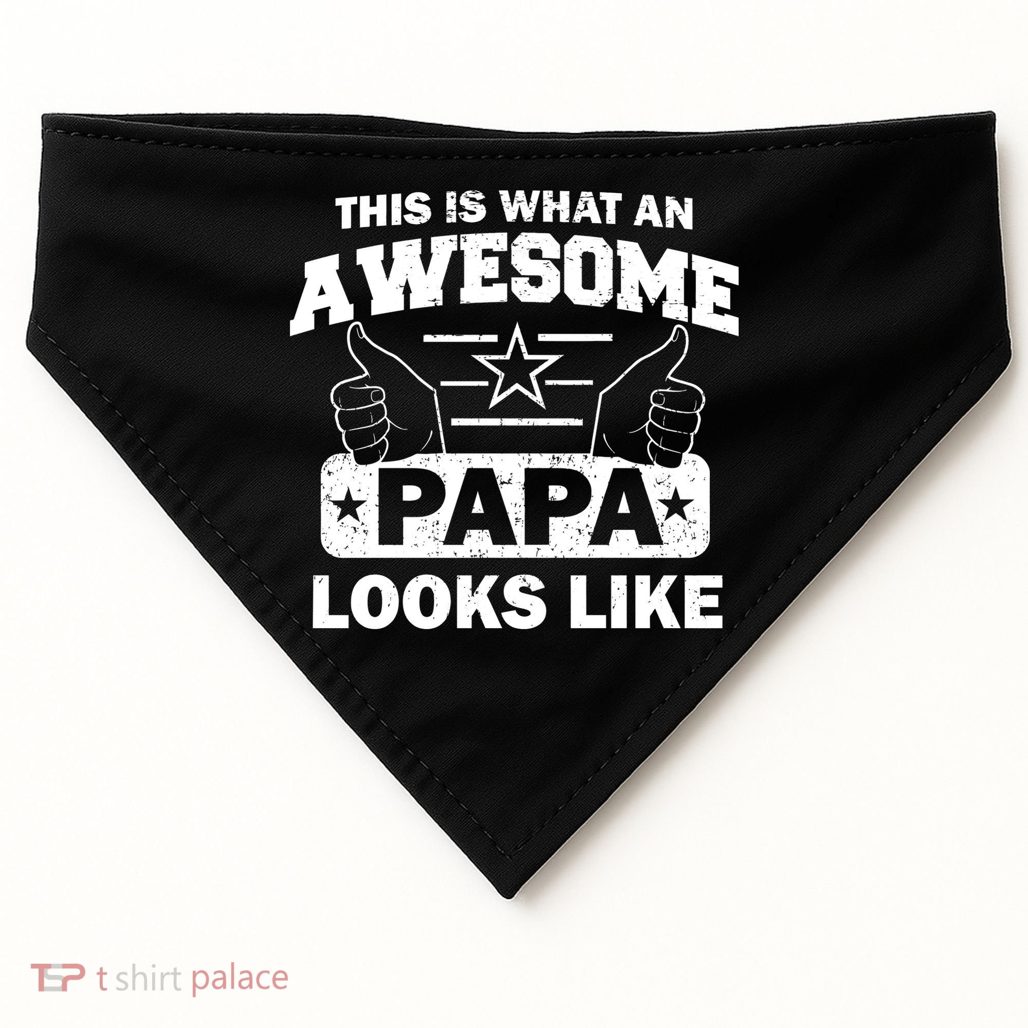This Is What An Awesome Papa Looks Like USA-Made Doggie Bandana
