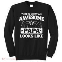 This Is What An Awesome Papa Looks Like Sweatshirt thumb 0
