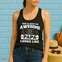 This Is What An Awesome Papa Looks Like Women's Tank Top thumb 2