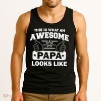 This Is What An Awesome Papa Looks Like Tank Top thumb 3