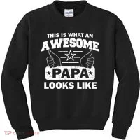 This Is What An Awesome Papa Looks Like Kids Sweatshirt thumb 0