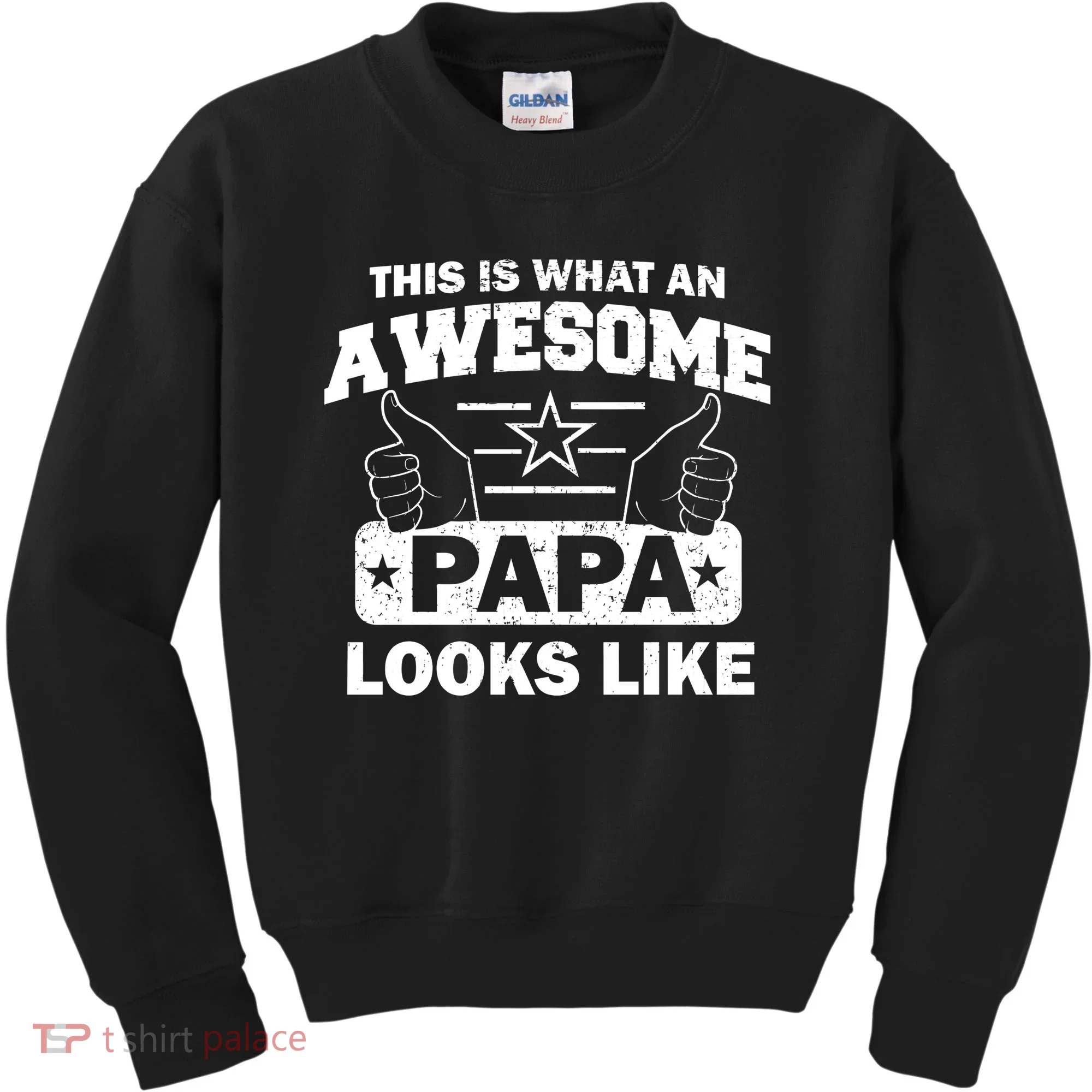 This Is What An Awesome Papa Looks Like Kids Sweatshirt