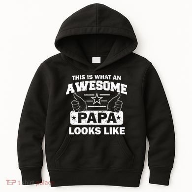 This Is What An Awesome Papa Looks Like Kids Hoodie