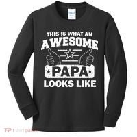 This Is What An Awesome Papa Looks Like Kids Long Sleeve Shirt thumb 0