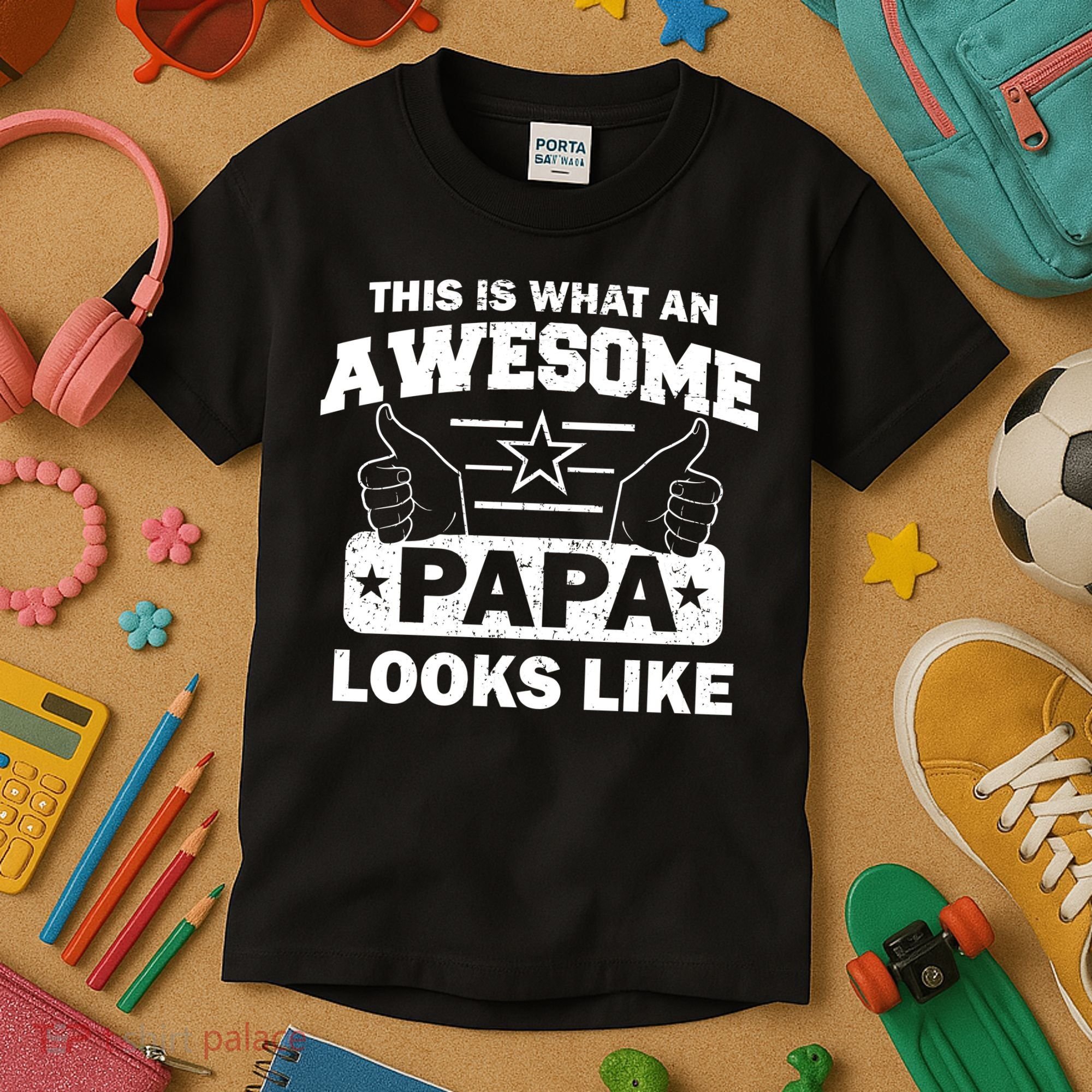 This Is What An Awesome Papa Looks Like Kids T-Shirt