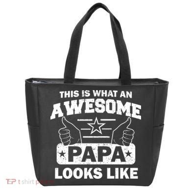 This Is What An Awesome Papa Looks Like Tote Bag