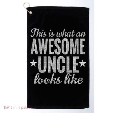 This Is What An Awesome Uncle Looks Like Golf Towel