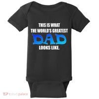 This Is What The World's Greatest Dad Looks Like Baby Bodysuit thumb 0