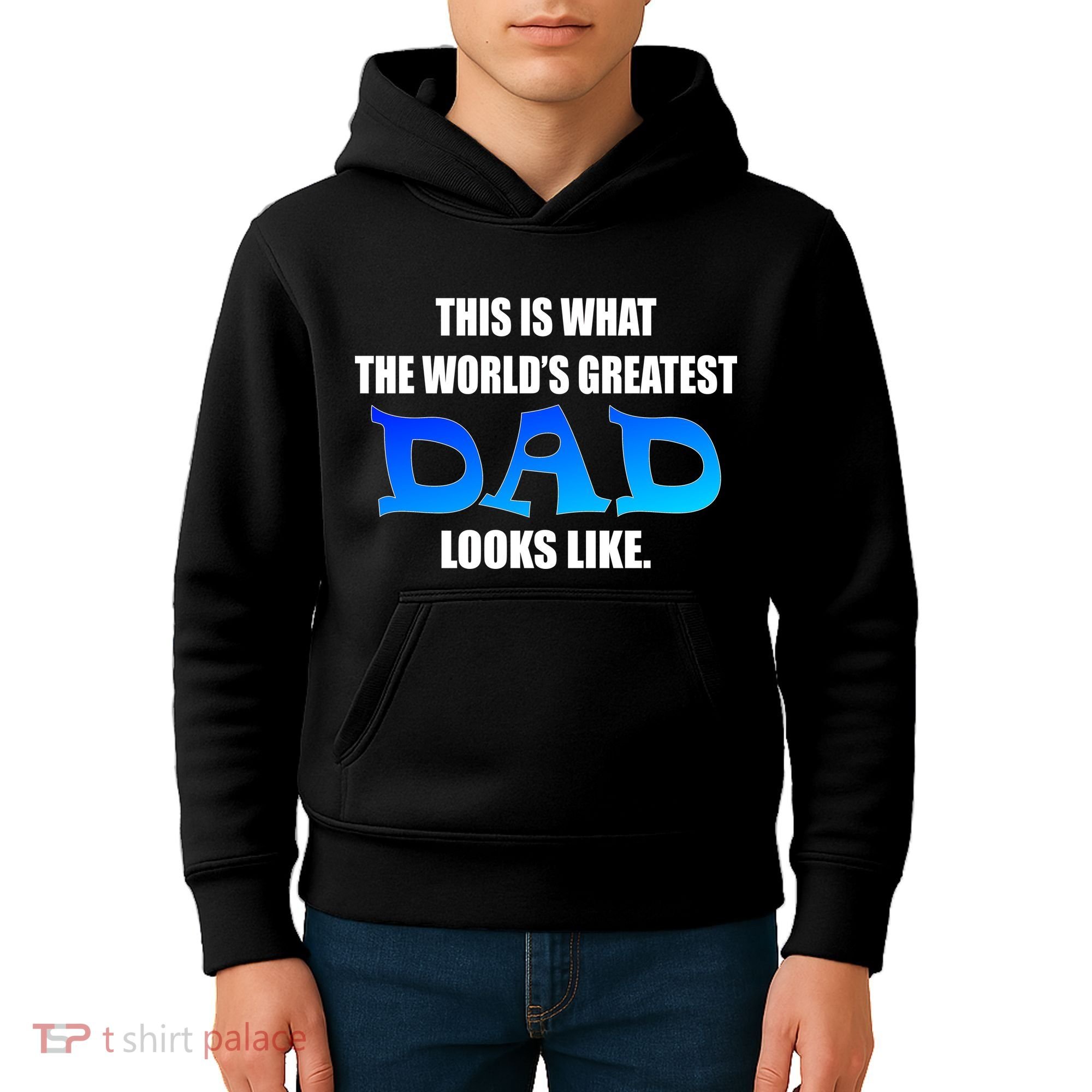 This Is What The World's Greatest Dad Looks Like Kids Hoodie